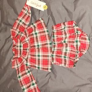 Cat and Jack Plaid Set